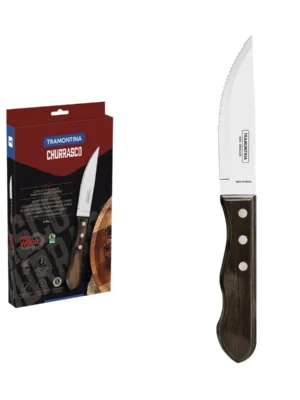 Cuchillos para asado Tramontina Polywood castaño — 4 piezas
