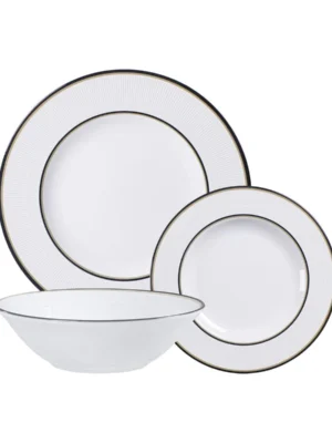 Vajilla Tramontina Sienna de porcelana decorada — 12 piezas
