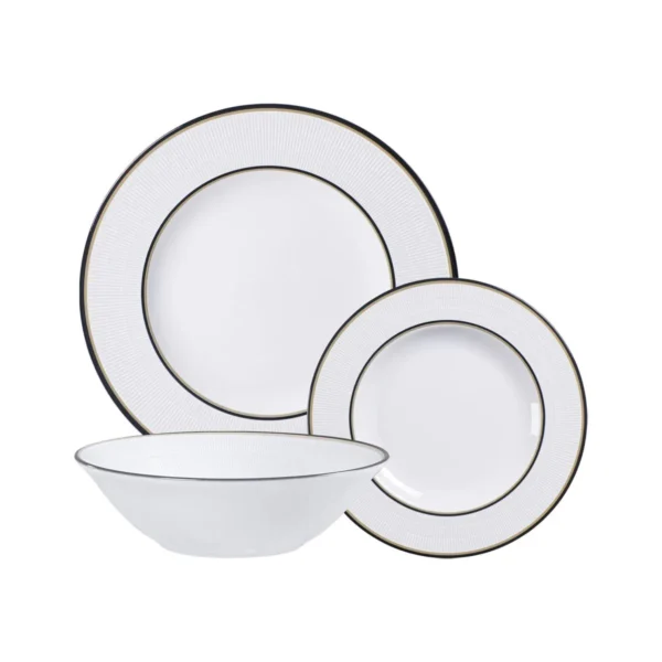 vajilla-sienna Vajilla Tramontina Sienna de porcelana decorada — 12 piezas